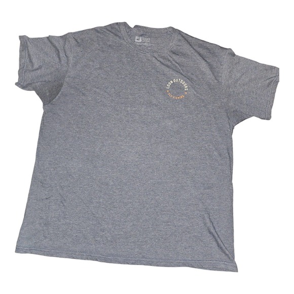 Loon Outdoors T-Shirt Men's 2XL Short Sleeve Dark Gray Graphic Print - Picture 2 of 7